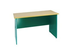 Bàn gỗ văn phòng BG01-V, bàn làm việc giá rẻ, bàn gỗ vàng xanh, bàn nhân viên