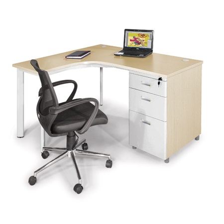Bàn chân Oval BLP14H5-CO, bàn văn phòng, bàn làm việc gỗ