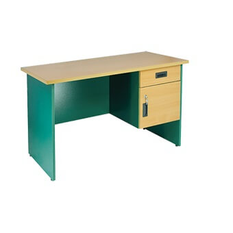 Bàn gỗ văn phòng BG04-V, bàn nhân viên, bàn gỗ vàng xanh, bàn làm việc nhân viên