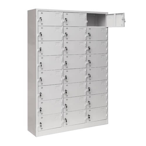 Tủ sắt TS24 là loại tủ thép locker lớn sơn tĩnh điện, dùng để đựng vật dụng văn phòng. có 24 ngăn