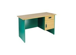 Bàn gỗ văn phòng BG05-V, bàn làm việc, bàn nhân viên, bàn vàng xanh giá rẻ hcm
