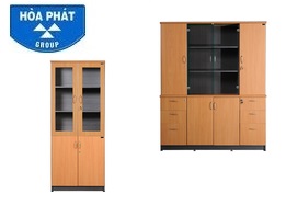 Tủ tài liệu Newtrend Hòa Phát, tủ hồ sơ gỗ tự nhiên, tủ văn phòng gỗ công nghiệp, long gia uy